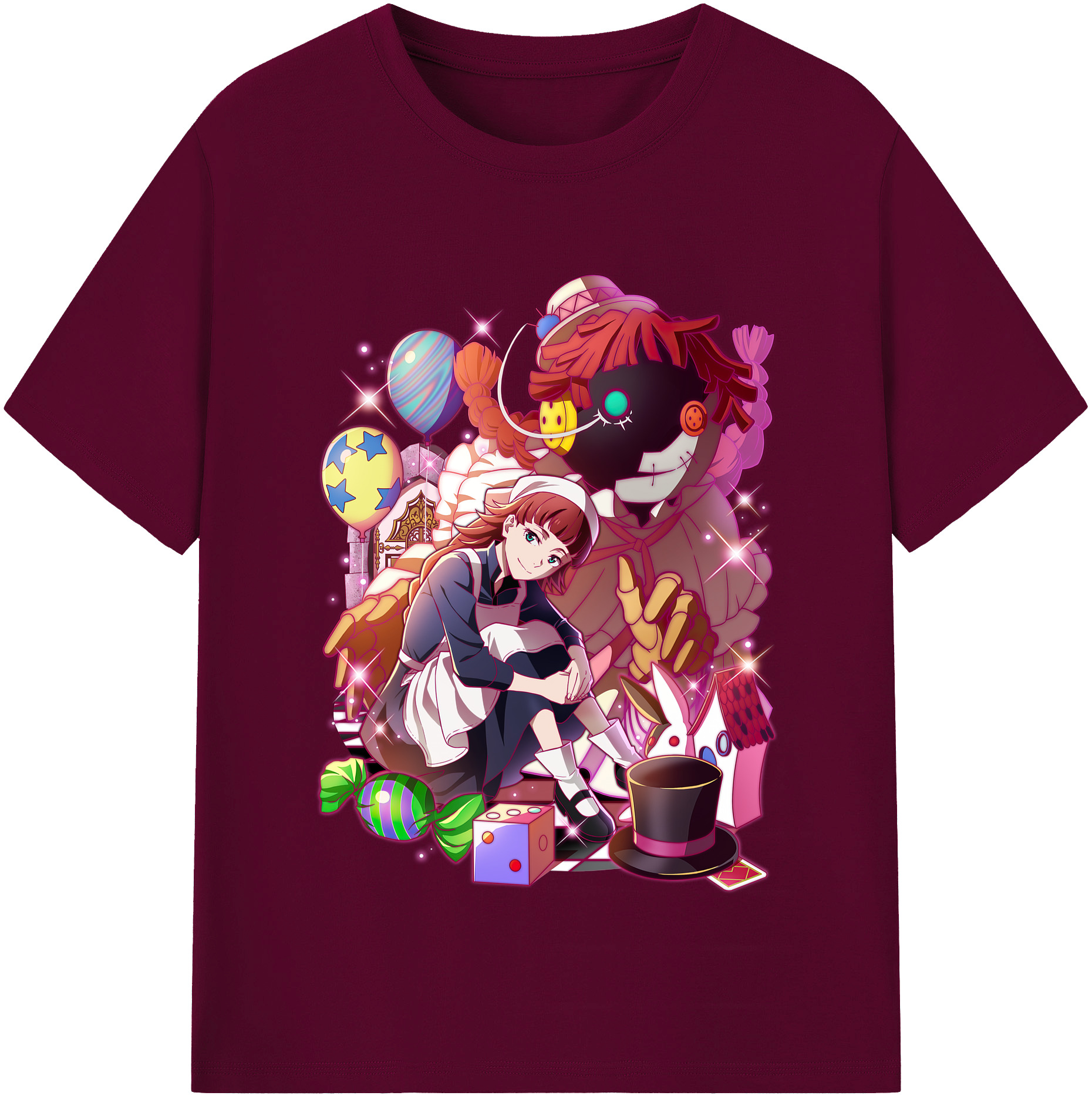 （画像用） 文豪ストレイドッグス Bungo Stray Dogs レディースカジュアルプリントTシャツ（綿100％）